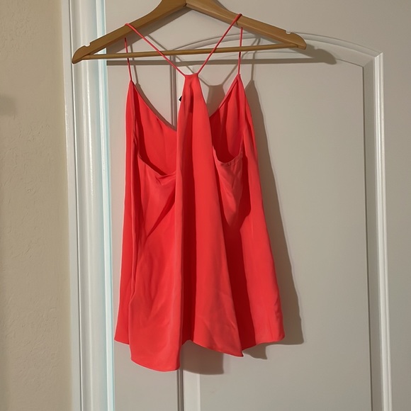 J Crew 100% silk tank top. It’s a coral color. In between pink and orange! - Picture 4 of 4